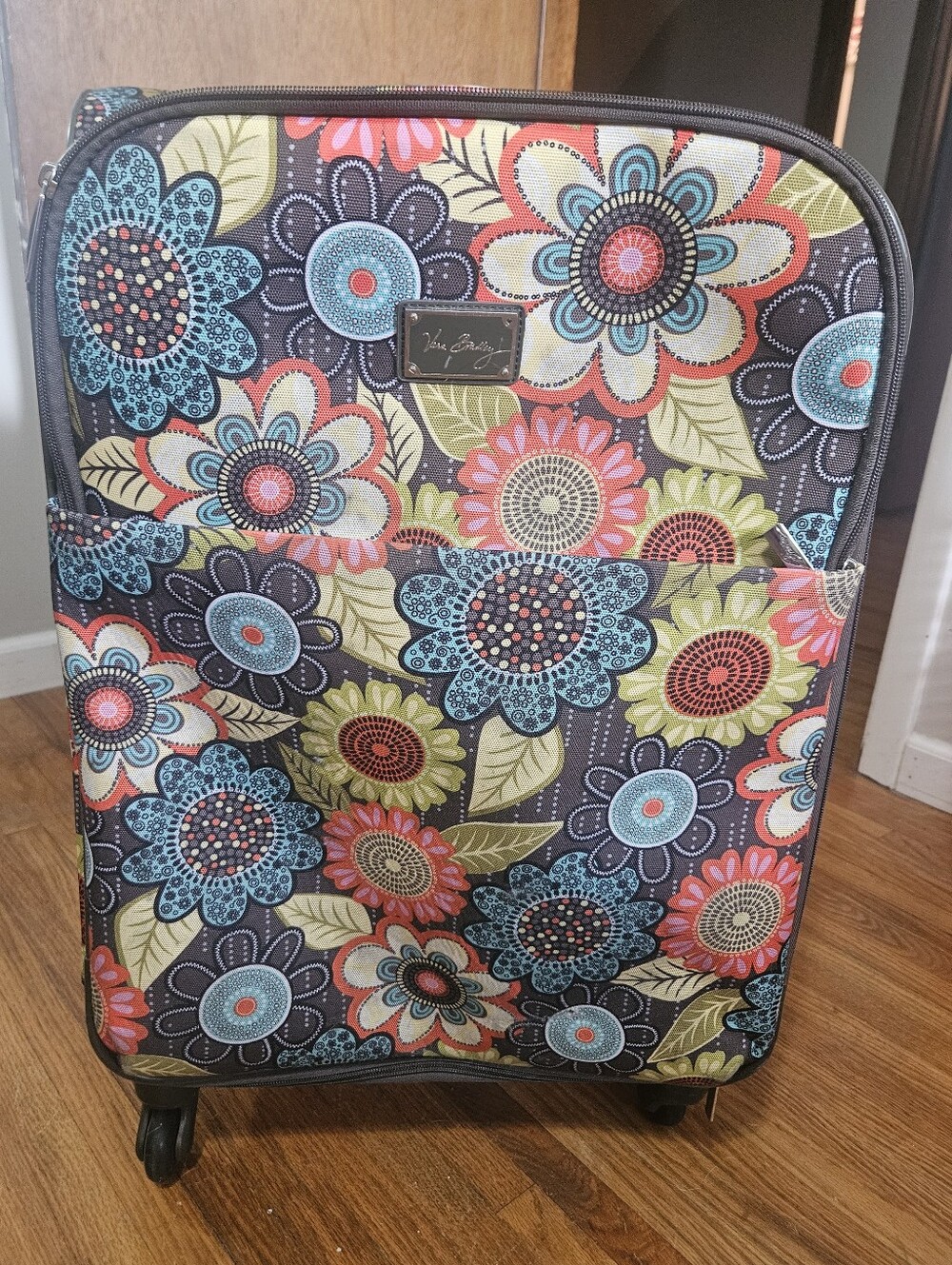 Vera Bradley Floral Multicolor Print Rolling Luggage 20"